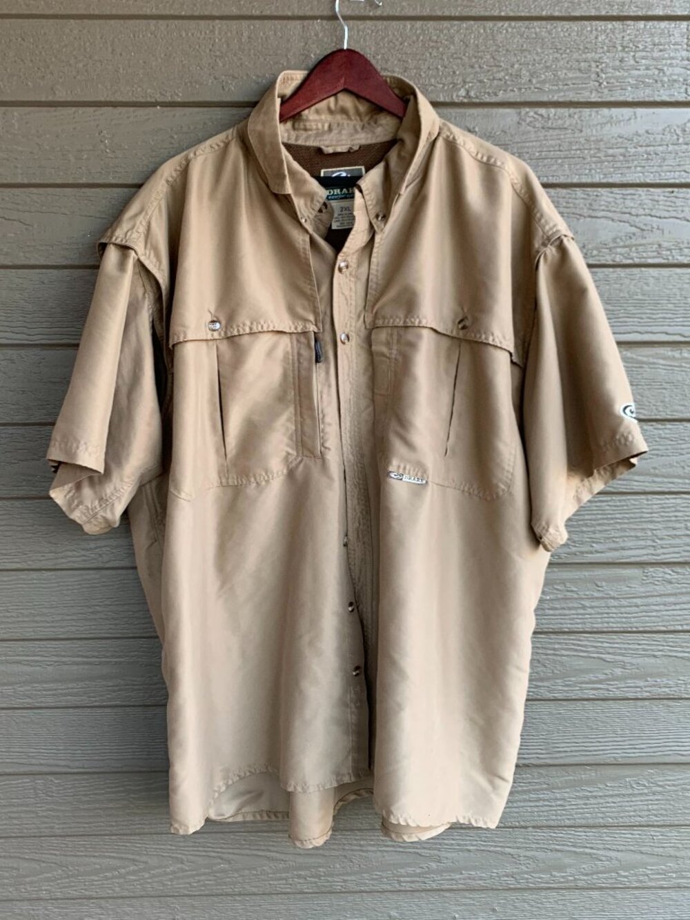 [Drake] Men's Light Brown Shirt 2XL